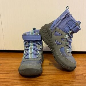 Stride Rite Merrell Kids Adventure Boots - Purple and Gray